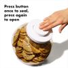 imageOXO Good Grips 30 Qt POP Medium Cookie Jar  Airtight Food Storage  for Snacks and More White and ClearMedium Jar  3 Qt
