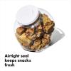 imageOXO Good Grips 30 Qt POP Medium Cookie Jar  Airtight Food Storage  for Snacks and More White and ClearMedium Jar  3 Qt