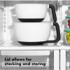 imageOXO Good Grips 4Qt Batter Mixing Bow with Lid White4QT Pack of 4