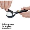 imageOXO Good Grips 6Piece Plastic Measuring Spoons with Scraper WhiteBlack