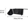 imageOXO Good Grips 6Piece Plastic Measuring Spoons with Scraper WhiteBlack
