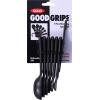 imageOXO Good Grips 6Piece Plastic Measuring Spoons with Scraper WhiteBlack