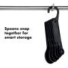 imageOXO Good Grips 6Piece Plastic Measuring Spoons with Scraper WhiteBlack