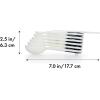 imageOXO Good Grips 6Piece Plastic Measuring Spoons with Scraper WhiteWhite
