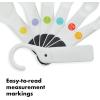 imageOXO Good Grips 6Piece Plastic Measuring Spoons with Scraper WhiteWhite