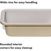 imageOXO Good Grips NonStick Pro Ceramic Coated Metal Bakeware 1Lb Loaf Pan  BiscuitBiscuit