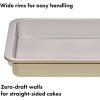 imageOXO Good Grips NonStick Pro Ceramic Coated Metal Bakeware 1Lb Loaf Pan  BiscuitBiscuit