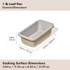 imageOXO Good Grips NonStick Pro Ceramic Coated Metal Bakeware 1Lb Loaf Pan  BiscuitBiscuit
