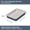 imageOXO Good Grips NonStick Pro Ceramic Coated Metal Bakeware 1Lb Loaf Pan  BiscuitStorm Blue