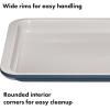 imageOXO Good Grips NonStick Pro Ceramic Coated Metal Bakeware 1Lb Loaf Pan  BiscuitStorm Blue