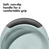 imageOXO Plastic Good Grips 3Piece Mixing Bowl Set with RedGreenBlue HandlesCadet BlueTower GrayJade