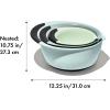 imageOXO Plastic Good Grips 3Piece Mixing Bowl Set with RedGreenBlue HandlesCadet BlueTower GrayJade