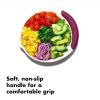 imageOXO Plastic Good Grips 3Piece Mixing Bowl Set with RedGreenBlue HandlesRedGreenBlue