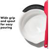 imageOXO Plastic Good Grips 3Piece Mixing Bowl Set with RedGreenBlue HandlesWhiteBlack