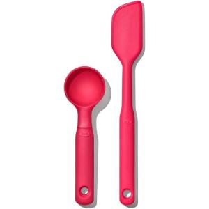 imageOXO Good Grips Medium Silicone Cookie Scoop ampamp Small Spatula Set