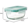 imageOXO Good Grips 4 Ounce Smart Seal Glass Rectangle Airtight Food Storage Container4 Oz