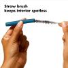 imageOXO Good Grips 4Piece Reusable Extendable Straw Set BlueGreen 105 inches