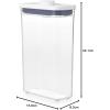 imageOXO Good Grips POP Container  Rectangle Medium 27 Qt19 Qt  Rectangle  Granola Pack of 8