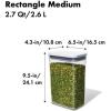 imageOXO Good Grips POP Container  Rectangle Medium 27 Qt27 Qt  Rectangle  Rice