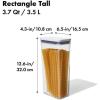 imageOXO Good Grips POP Container  Rectangle Medium 27 Qt37 Qt  Rectangle  Cereal Pack of 8