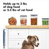 imageOXO Good Grips Pet POP Container  60 Qt57 L with Half Scoop Ideal for up to 65lbs of Dog Food or 45lbs of Cat Food Airtight Dog and Cat Food Storage Container BPA Free ClearPet POP 33 Qt