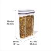 imageOXO Good Grips Pet POP Container  60 Qt57 L with Half Scoop Ideal for up to 65lbs of Dog Food or 45lbs of Cat Food Airtight Dog and Cat Food Storage Container BPA Free ClearPet POP 45 Qt