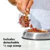 imageOXO Good Grips Pet POP Container  60 Qt57 L with Half Scoop Ideal for up to 65lbs of Dog Food or 45lbs of Cat Food Airtight Dog and Cat Food Storage Container BPA Free ClearPet POP 60 Qt