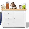 imageOXO Good Grips Pet POP Container  60 Qt57 L with Half Scoop Ideal for up to 65lbs of Dog Food or 45lbs of Cat Food Airtight Dog and Cat Food Storage Container BPA Free ClearPet POP 44 Qt
