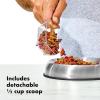 imageOXO Good Grips Pet POP Container  60 Qt57 L with Half Scoop Ideal for up to 65lbs of Dog Food or 45lbs of Cat Food Airtight Dog and Cat Food Storage Container BPA Free ClearPet POP 60 Qt Pack of 4