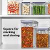 imageOXO Good Grips Pet POP Container  60 Qt57 L with Half Scoop Ideal for up to 65lbs of Dog Food or 45lbs of Cat Food Airtight Dog and Cat Food Storage Container BPA Free ClearPet POP 44 Qt