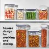 imageOXO Good Grips Pet POP Container  60 Qt57 L with Half Scoop Ideal for up to 65lbs of Dog Food or 45lbs of Cat Food Airtight Dog and Cat Food Storage Container BPA Free ClearPet POP 11 Qt