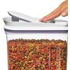 imageOXO Good Grips Pet POP Container  60 Qt57 L with Half Scoop Ideal for up to 65lbs of Dog Food or 45lbs of Cat Food Airtight Dog and Cat Food Storage Container BPA Free ClearPet POP 45 Qt
