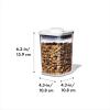 imageOXO Good Grips Pet POP Container  60 Qt57 L with Half Scoop Ideal for up to 65lbs of Dog Food or 45lbs of Cat Food Airtight Dog and Cat Food Storage Container BPA Free ClearPet POP 11 Qt