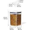 imageOXO Good Grips Pet POP Container  60 Qt57 L with Half Scoop Ideal for up to 65lbs of Dog Food or 45lbs of Cat Food Airtight Dog and Cat Food Storage Container BPA Free ClearPet POP 44 Qt