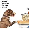 imageOXO Good Grips Pet POP Container  60 Qt57 L with Half Scoop Ideal for up to 65lbs of Dog Food or 45lbs of Cat Food Airtight Dog and Cat Food Storage Container BPA Free ClearPet POP 30 Qt