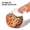 imageOXO Good Grips Pet POP Container  60 Qt57 L with Half Scoop Ideal for up to 65lbs of Dog Food or 45lbs of Cat Food Airtight Dog and Cat Food Storage Container BPA Free ClearPet POP 30 Qt