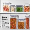 imageOXO Good Grips Pet POP Container  60 Qt57 L with Half Scoop Ideal for up to 65lbs of Dog Food or 45lbs of Cat Food Airtight Dog and Cat Food Storage Container BPA Free ClearPet POP 33 Qt