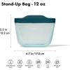 imageOXO Good Grips Silicone Reusable Bag  StandUp Snack 12 oz  LagoonLagoon