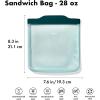 imageOXO Good Grips Silicone Reusable Bag  StandUp Snack 12 oz  LagoonLagoon