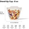imageOXO Good Grips Silicone Reusable Bag  StandUp Snack 12 oz  LagoonOat