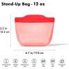 imageOXO Good Grips Silicone Reusable Bag  StandUp Snack 12 oz  LagoonWatermelon