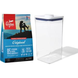 imageORIJEN Dog Original Recipe 45lb and OXO Good Grips Pet POP Container  60 Qt