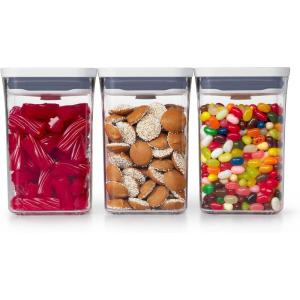 imageOXO Good Grips 3PC Small Square Short POP Container SetContainer Set