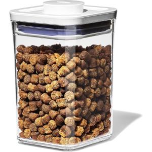 imageOXO Good Grips Pet POP Container  60 Qt57 L with Half Scoop Ideal for up to 65lbs of Dog Food or 45lbs of Cat Food Airtight Dog and Cat Food Storage Container BPA Free ClearPet POP 11 Qt