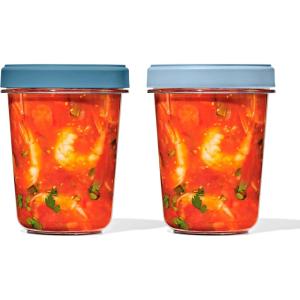 imageOXO Good Grips Twist ampamp Stack Container  32 oz  2 Pack32 oz