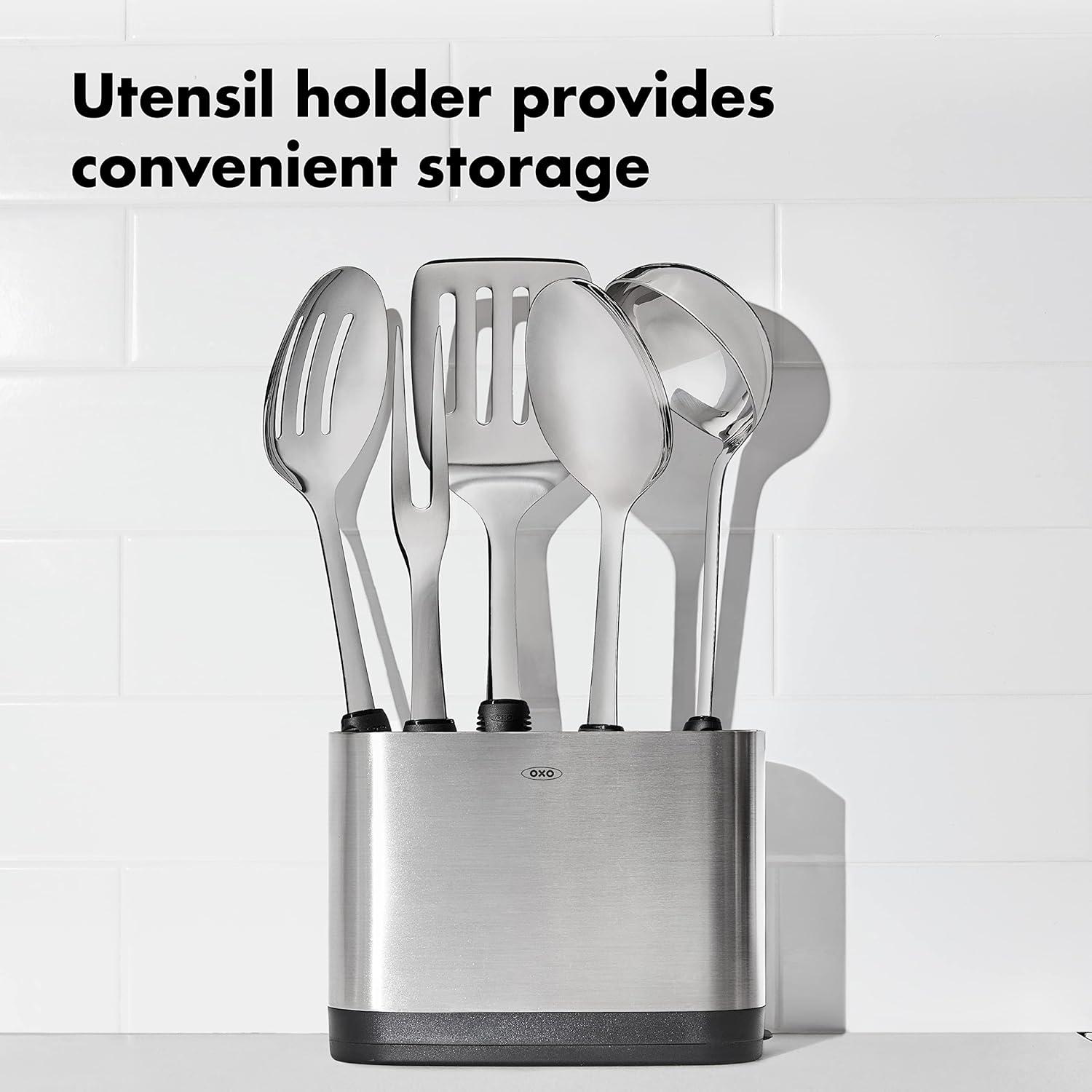 imageOXO Good Grips Stainless Steel Prep ampamp Serve Kitchen Tool 6pc SetStainless Steel