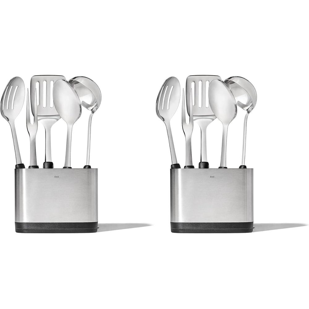 imageOXO Good Grips Stainless Steel Prep ampamp Serve Kitchen Tool 6pc SetStainless Steel