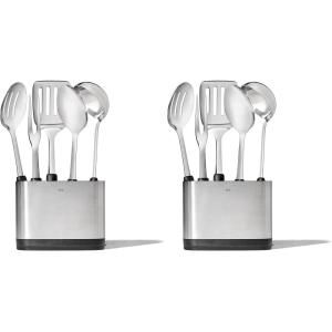 imageOXO Good Grips Stainless Steel Prep ampamp Serve Kitchen Tool 6pc SetStainless Steel