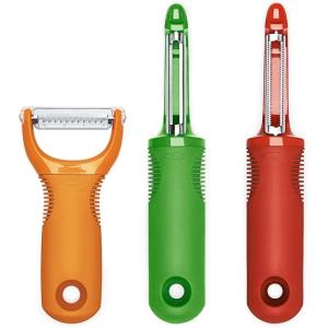 imageOXO Good Grips 3 Piece Peeler Set3Piece Peeler Set  GreenOrangeRed