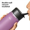 imageOXO Strive 24oz Wide Mouth Water Bottle with Straw Lid  AquamarineAmethyst